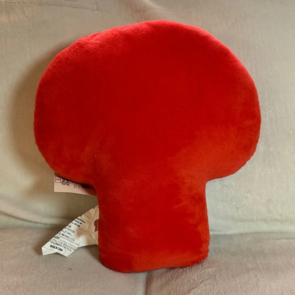 Red, Pink, & White Cute Women Owned Mushroom Decorative‎ Pillow - 13.75x13- NWT